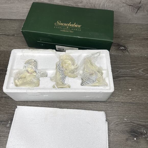 SnowBabies "Tumbling Trio" Starlight Games New in Box - Picture 1 of 8